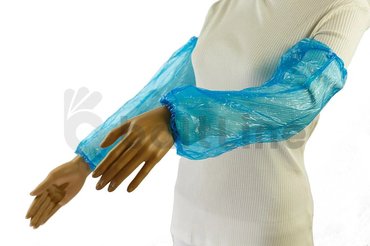 оversleeves 40 cm, 18 mkr, LDPE, 100 pcs. blue