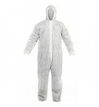 vienreizlietojams kombinezons PP, 2XL, 180 x70cm, balts