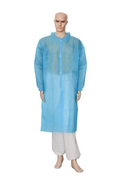 halāts PP ar velcro aizdari, zils, 2XL, 1 gab. 110x140cm