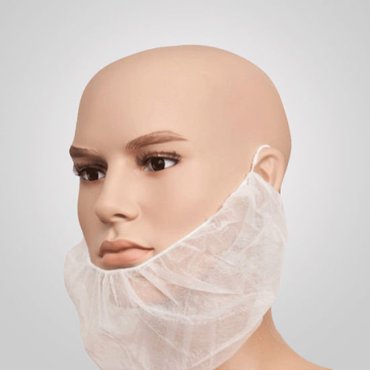 beard cover, PP, white, 100 pcs