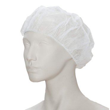 bouffant cap size XL, PP, white, 100 pcs